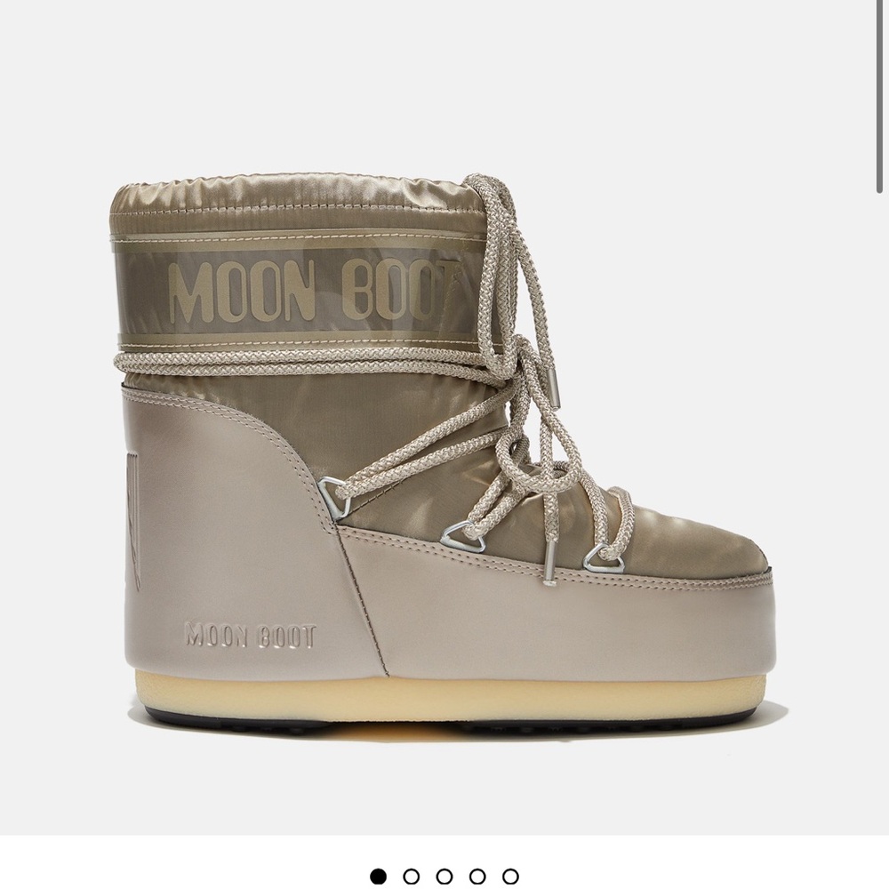 Moon Boots ICON LOW GLANCE PLATINUM SATIN